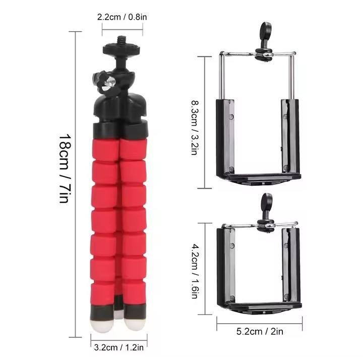 Premium Black Silicone Plastic Tripod Stand