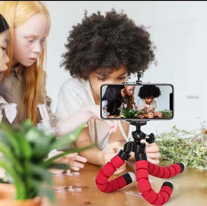 Premium Black Silicone Plastic Tripod Stand