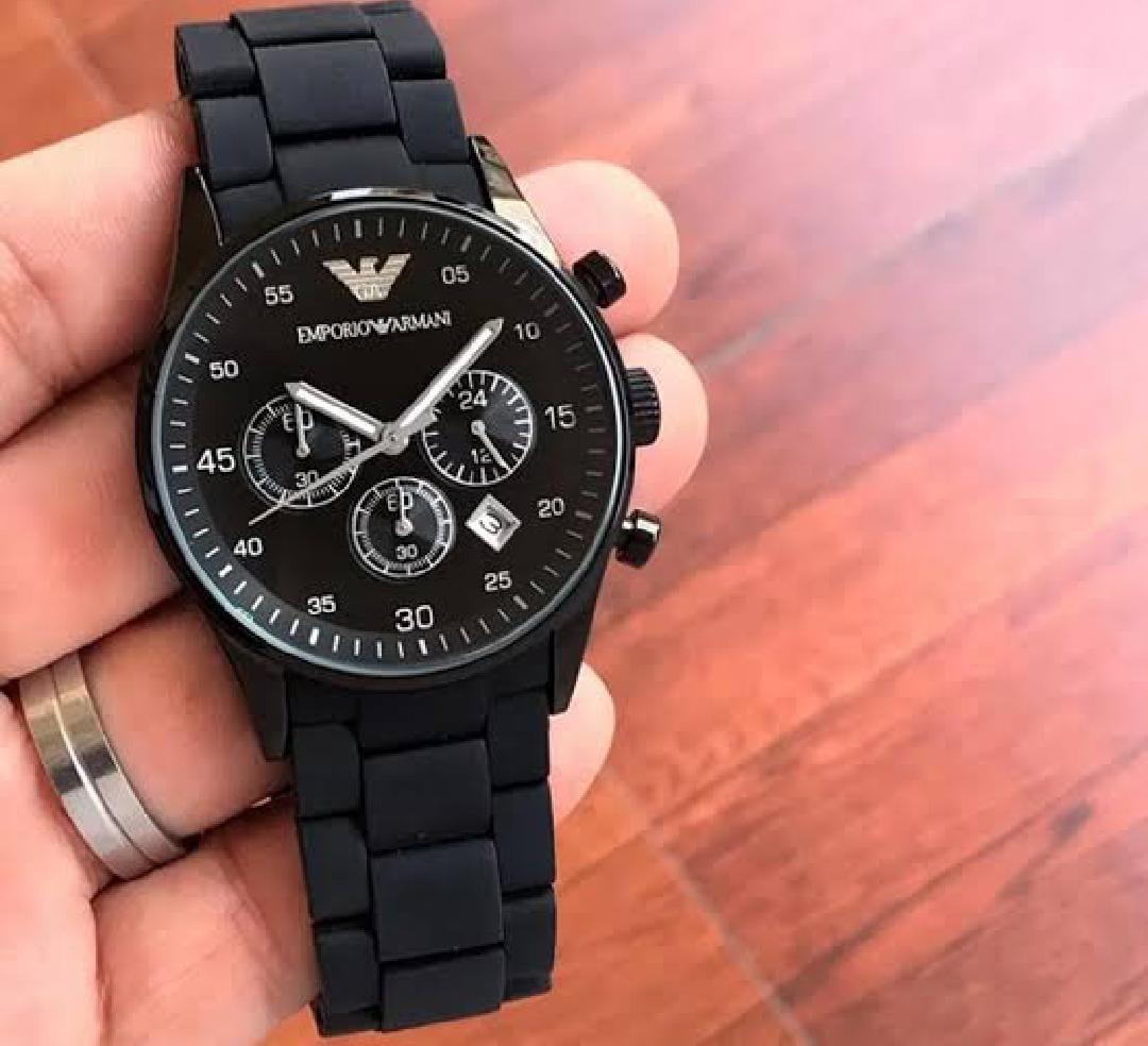 Men's Round Stainless Steel Chain Watch
