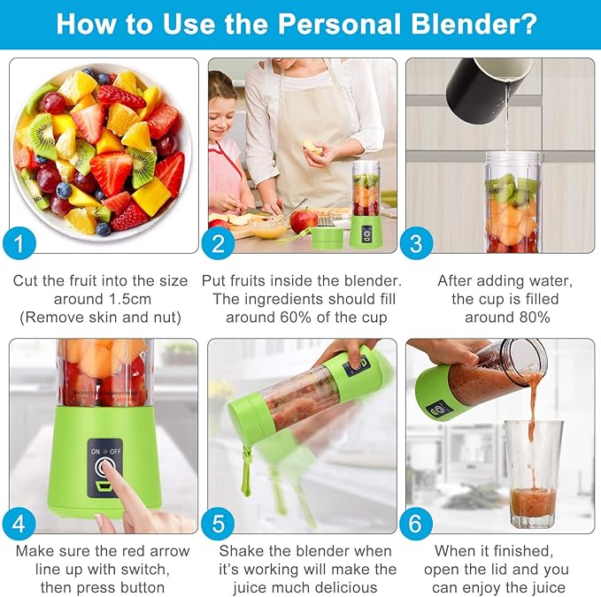 Portable and Rechargeable Juice Blender