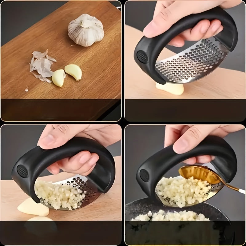 1pc Stainless Steel Garlic Presser