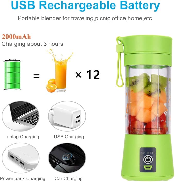Portable and Rechargeable Juice Blender