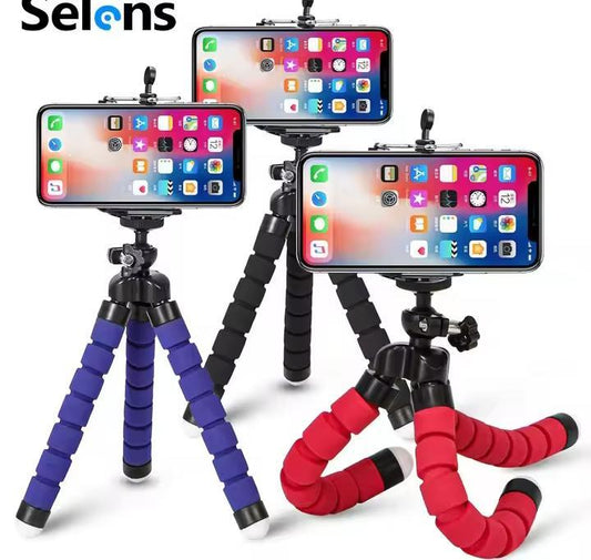 Premium Black Silicone Plastic Tripod Stand