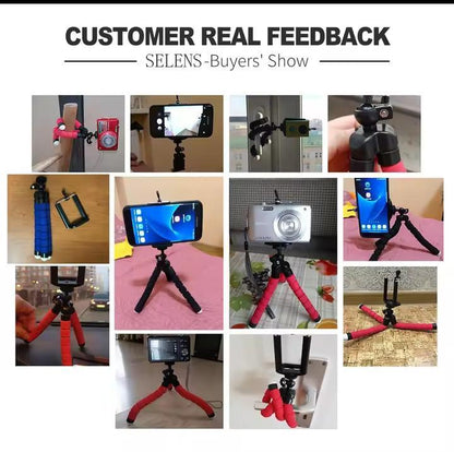 Premium Black Silicone Plastic Tripod Stand