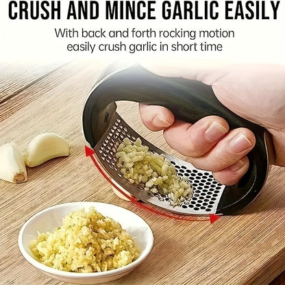 1pc Stainless Steel Garlic Presser
